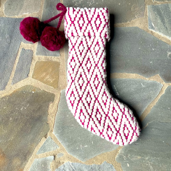 Wilma Stocking-Raspberry